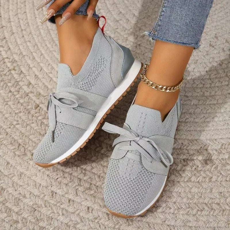 Chaussures orthopédiques à lacets en maille pour femmes
