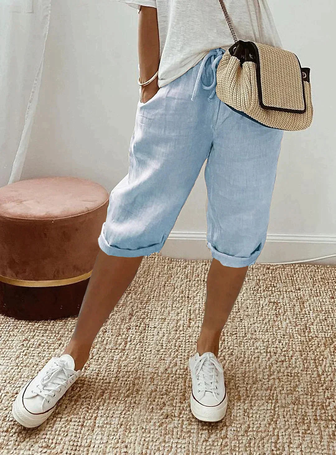 SOFIA - pantalon d'été en lin pour femme