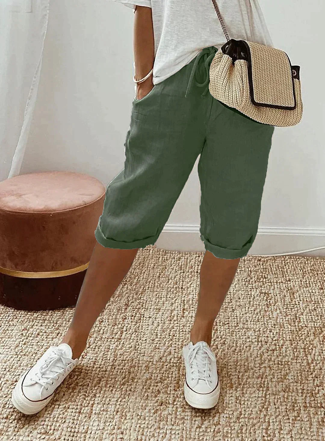 SOFIA - pantalon d'été en lin pour femme