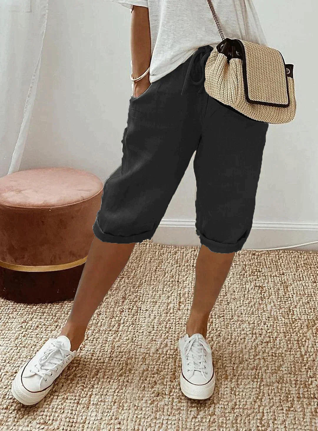 SOFIA - pantalon d'été en lin pour femme
