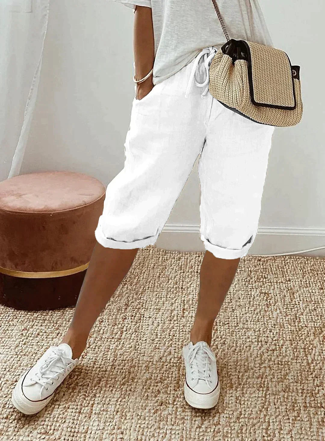 SOFIA - pantalon d'été en lin pour femme