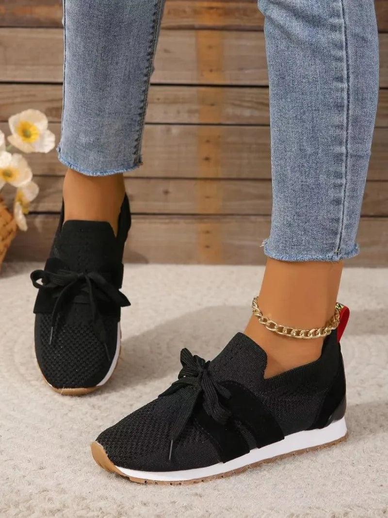 Chaussures orthopédiques à lacets en maille pour femmes