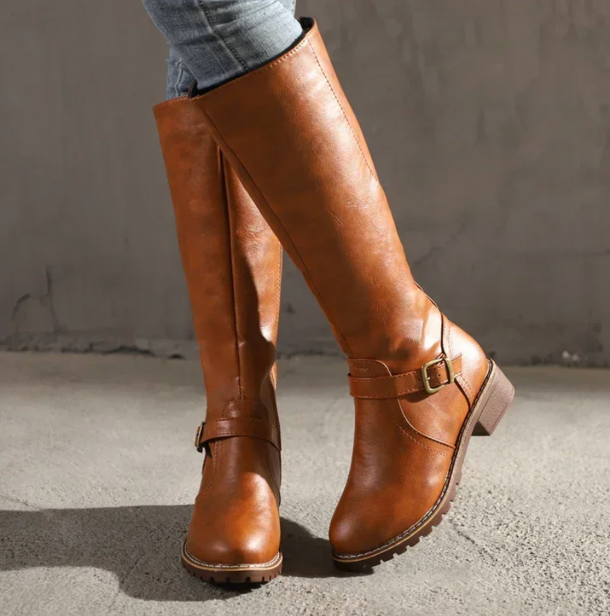 Bottes d'hiver en cuir végétalien décontractées pour femmes | Idéales pour l'hiver et au quotidien