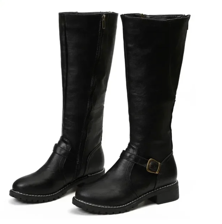 Bottes d'hiver en cuir végétalien décontractées pour femmes | Idéales pour l'hiver et au quotidien