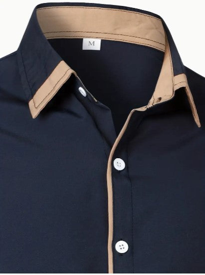 Chemise décontractée respirante à manches longues pour homme