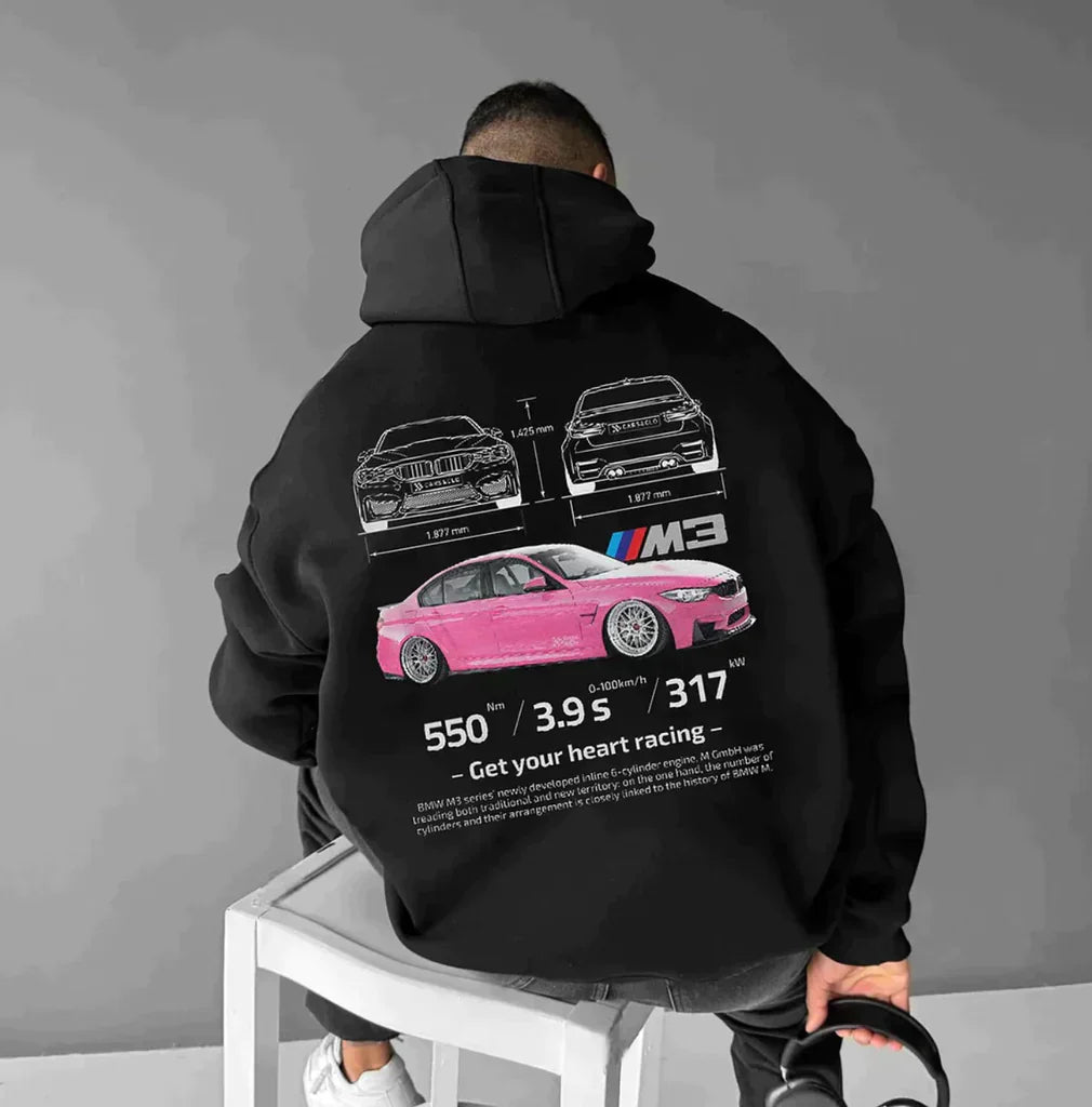 Sweat à capuche de course unisexe oversize | Riley