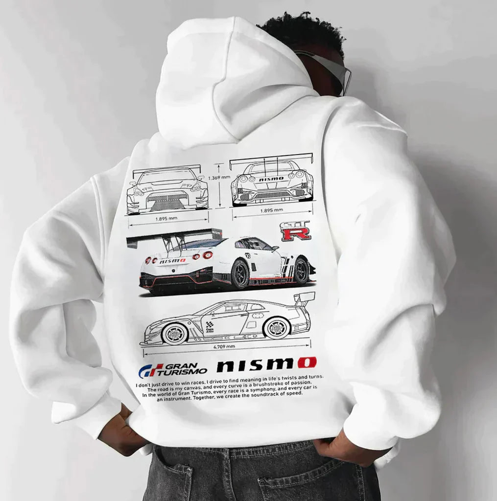 Sweat à capuche de course unisexe oversize | Riley