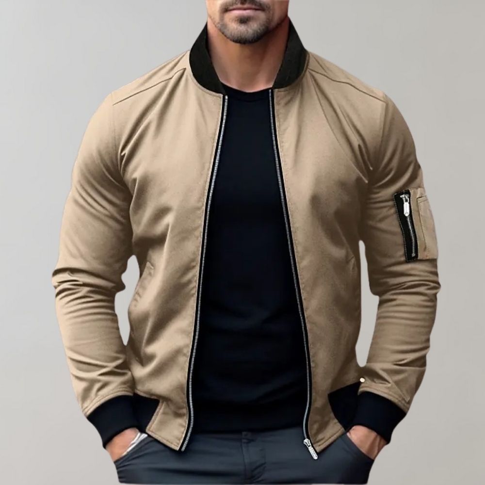 Blouson aviateur toutes saisons pour homme - Léger, respirant et élégant pour un usage quotidien