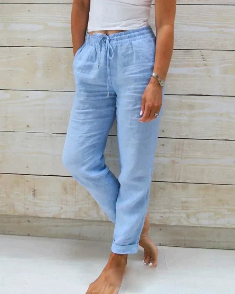 Stacy - pantalon en lin pour femme