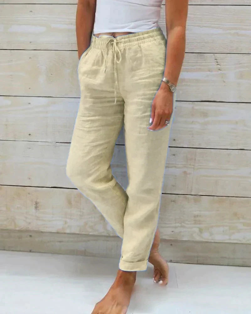 Stacy - pantalon en lin pour femme
