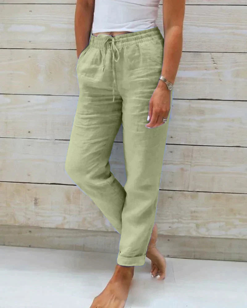 Stacy - pantalon en lin pour femme
