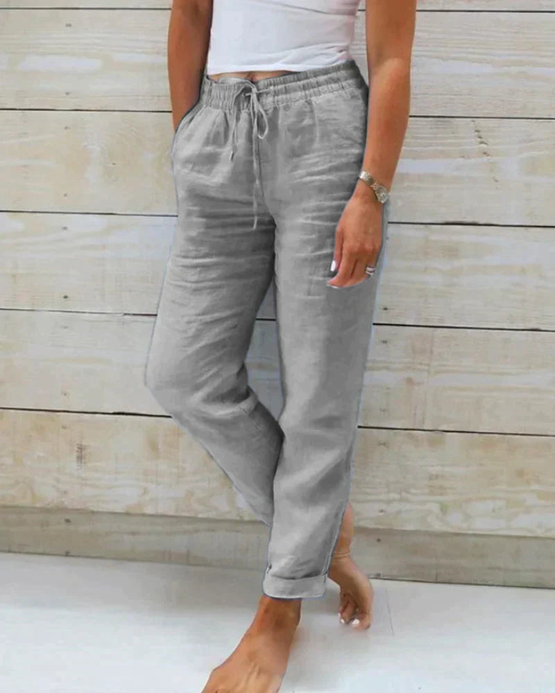 Stacy - pantalon en lin pour femme