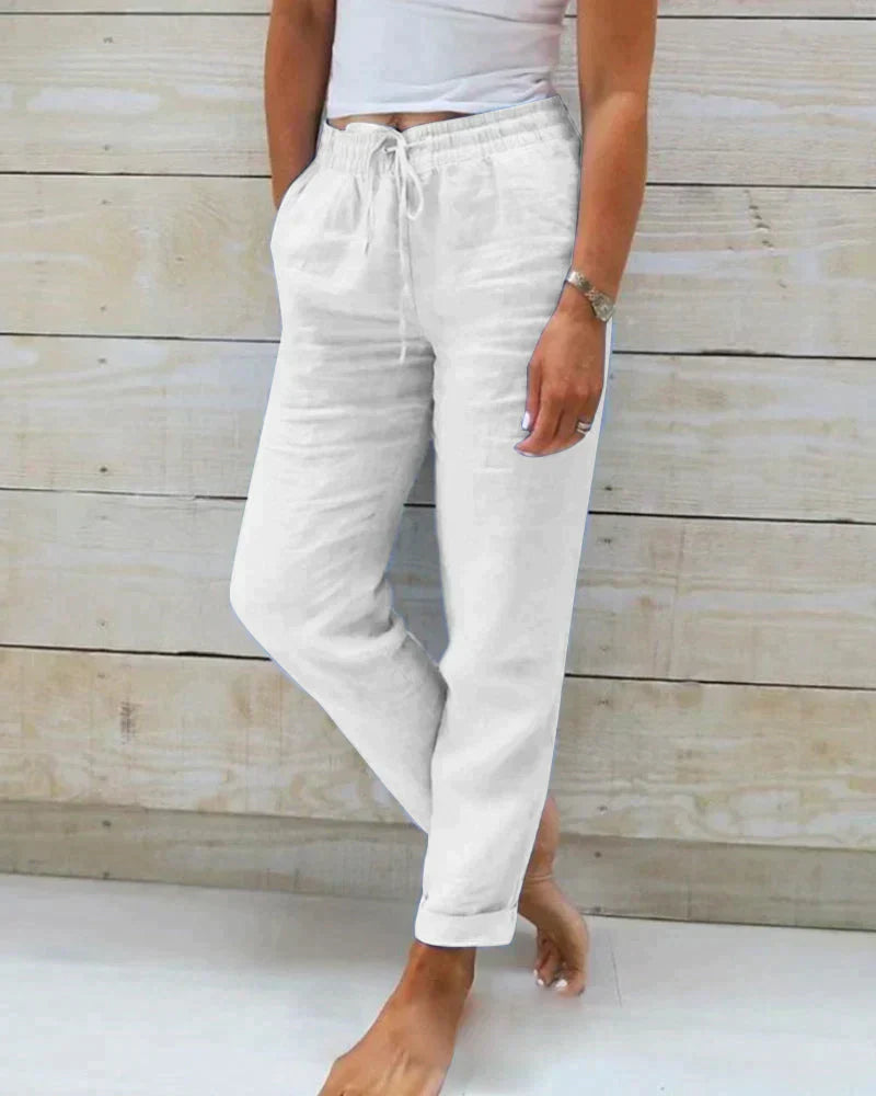Stacy - pantalon en lin pour femme