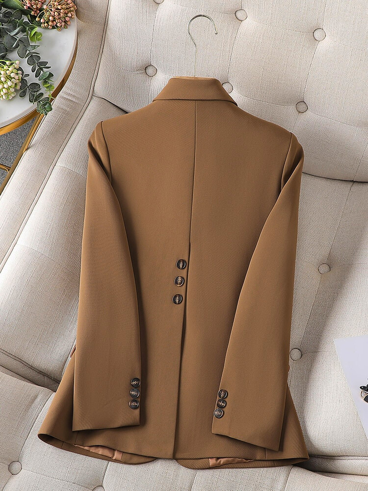 Blazer femme - Coupe ajustée - Simple boutonnage - Tenue de bureau et habillée sophistiquée