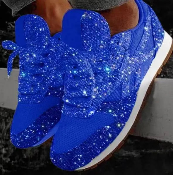 Chaussures décontractées à paillettes pour femmes