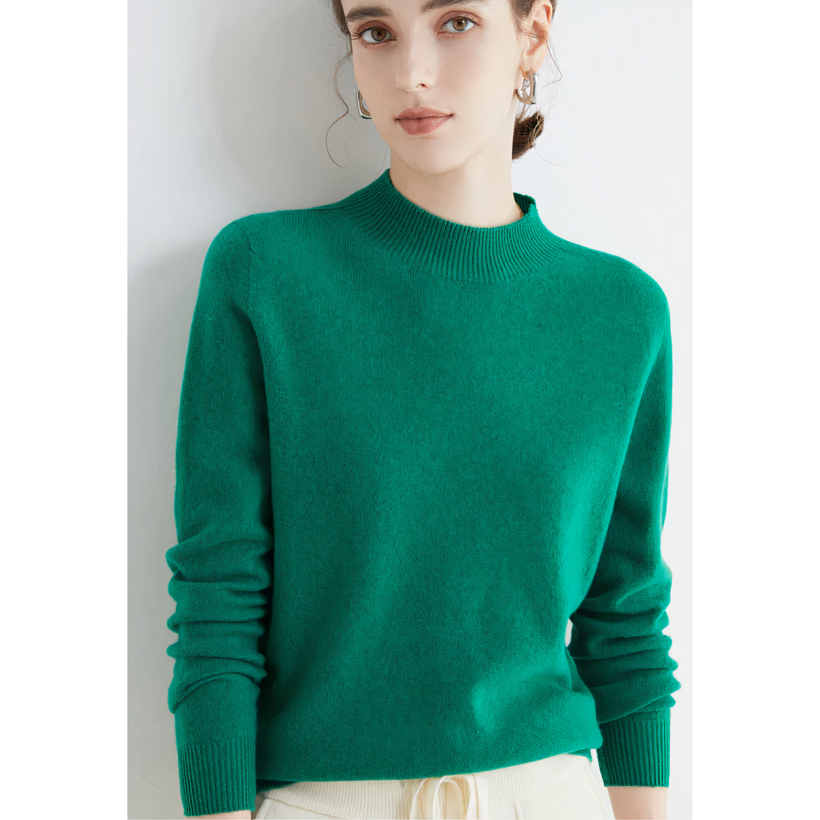 Cerise - Pull Tricoté En Cachemire