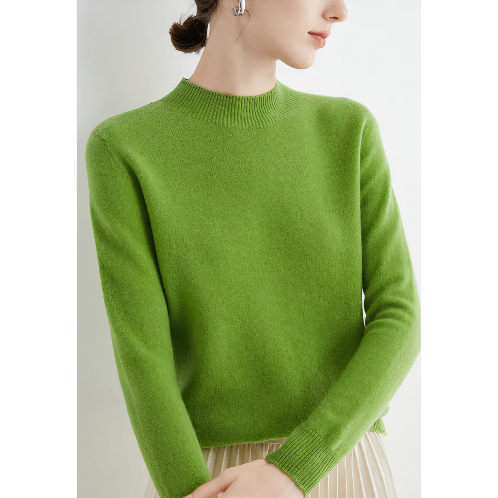 Cerise - Pull Tricoté En Cachemire