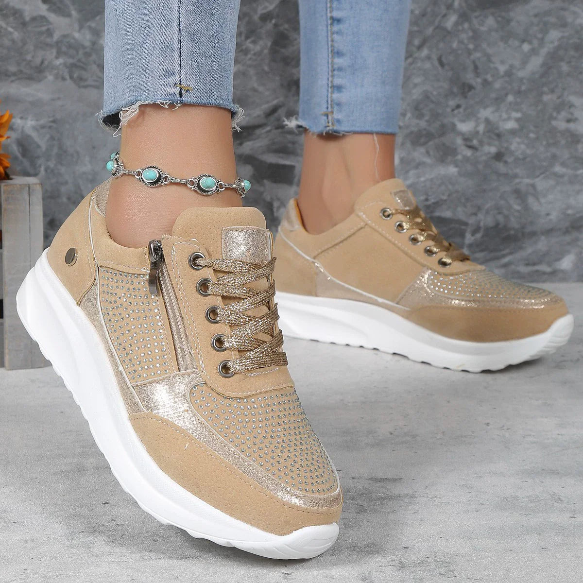 Chaussures orthopédiques décontractées pour femmes avec oignons - Confortables et offrant un bon maintien
