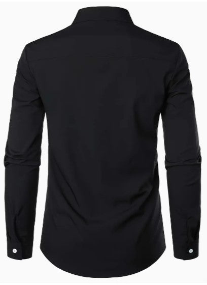 Chemise décontractée respirante à manches longues pour homme