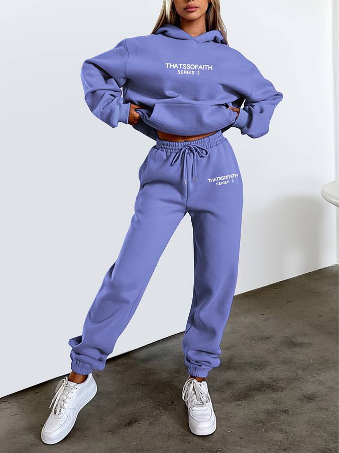 Lian - Ensemble confortable de sweat-shirt et pantalon de jogging pour l'hiver Femmes