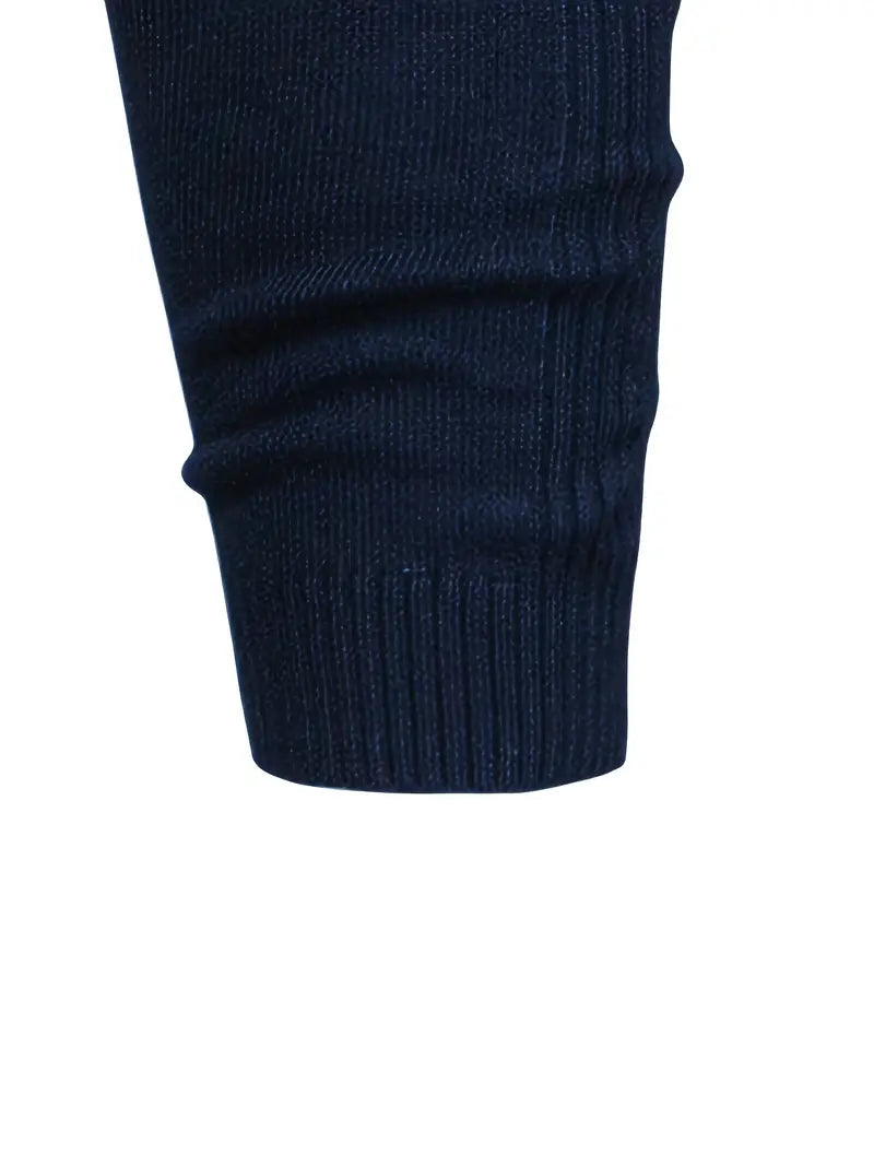 Pull à col roulé pour homme - Coupe slim - Maille douce - Manches longues Tenue décontractée chic