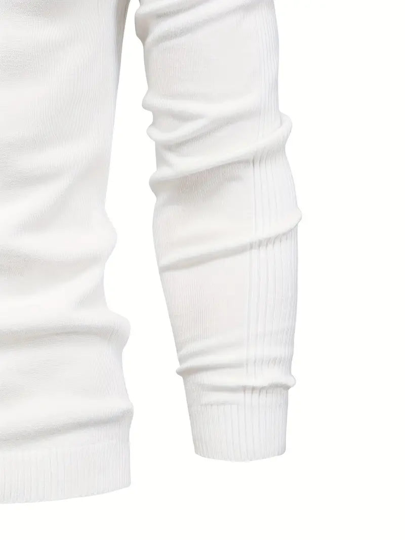 Pull à col roulé pour homme - Coupe slim - Maille douce - Manches longues Tenue décontractée chic