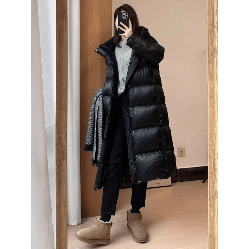 Veste longue matelassée élégante pour femme