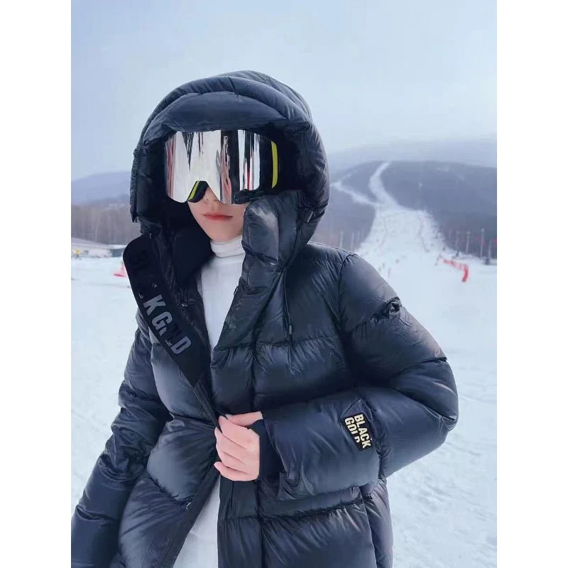 Veste longue matelassée élégante pour femme