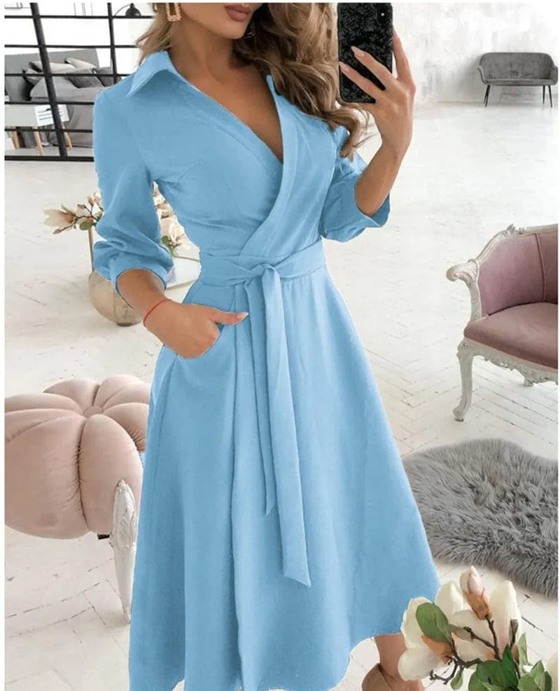 Lucy - Robe mi-longue élégante - pour Femme | Parfaite pour les occasions formelles