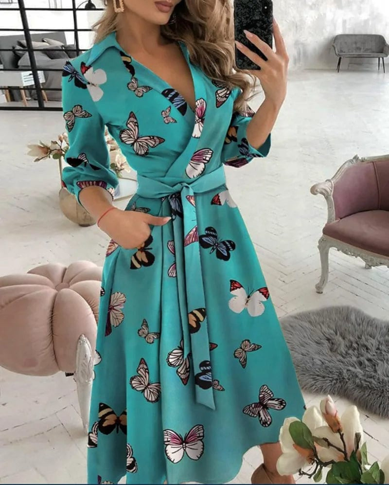 Lucy - Robe mi-longue élégante - pour Femme | Parfaite pour les occasions formelles