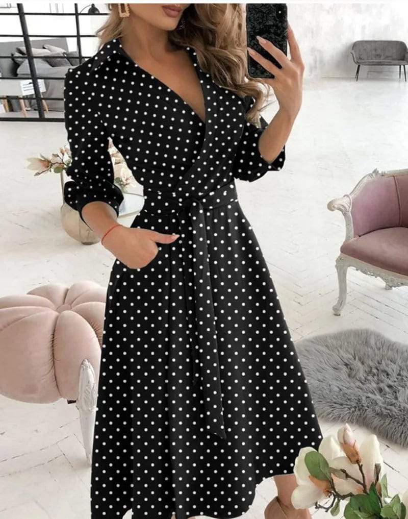 Lucy - Robe mi-longue élégante - pour Femme | Parfaite pour les occasions formelles