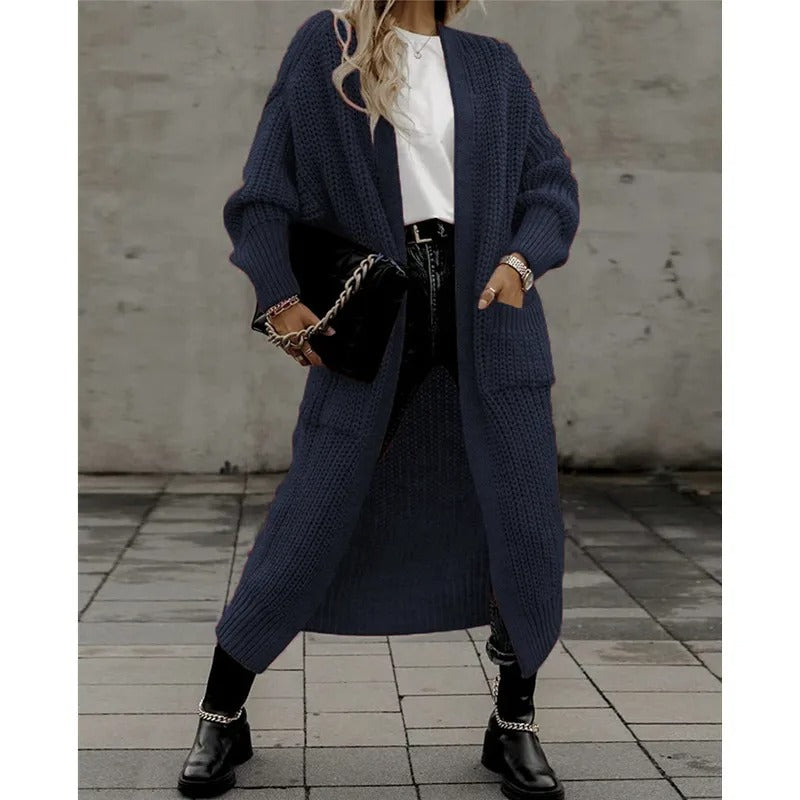 Cardigan en laine à maille décontractée pour femme | Idéal pour un usage quotidien