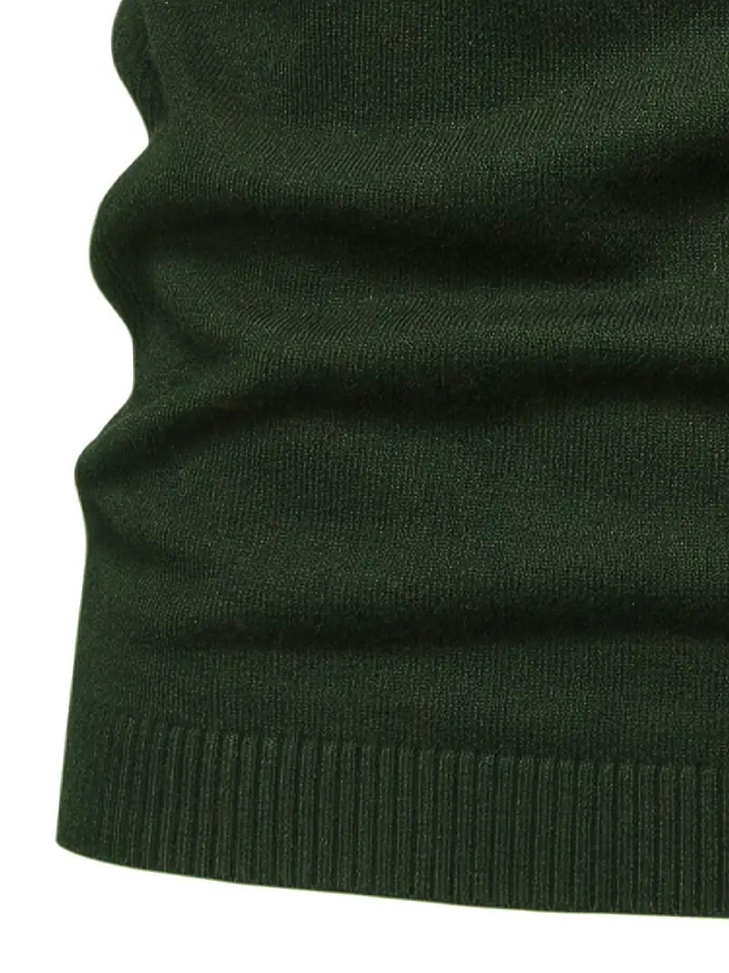 Pull à col roulé pour homme - Coupe slim - Maille douce - Manches longues Tenue décontractée chic