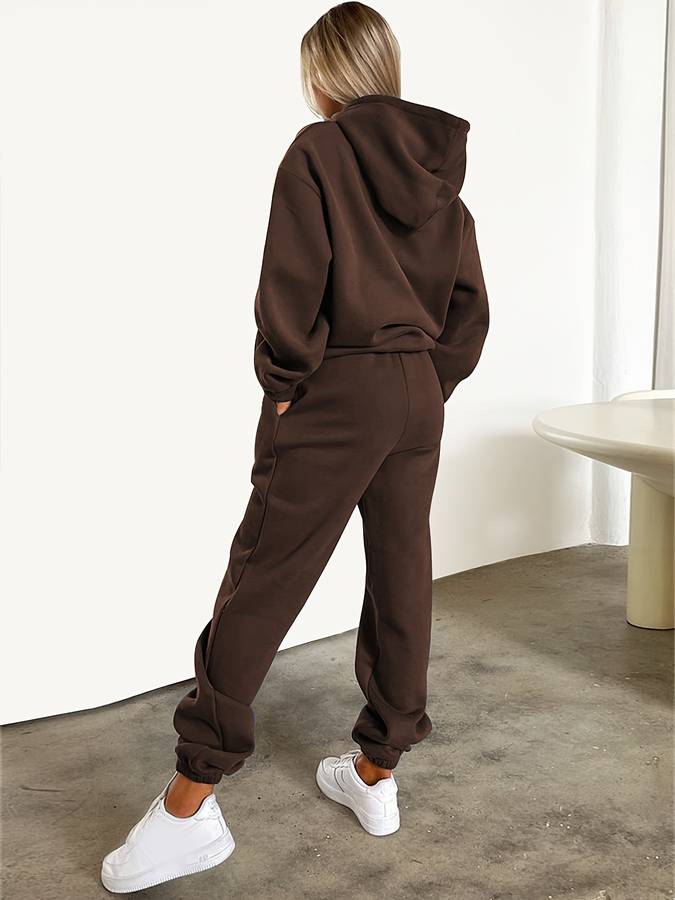 Lian - Ensemble confortable de sweat-shirt et pantalon de jogging pour l'hiver Femmes