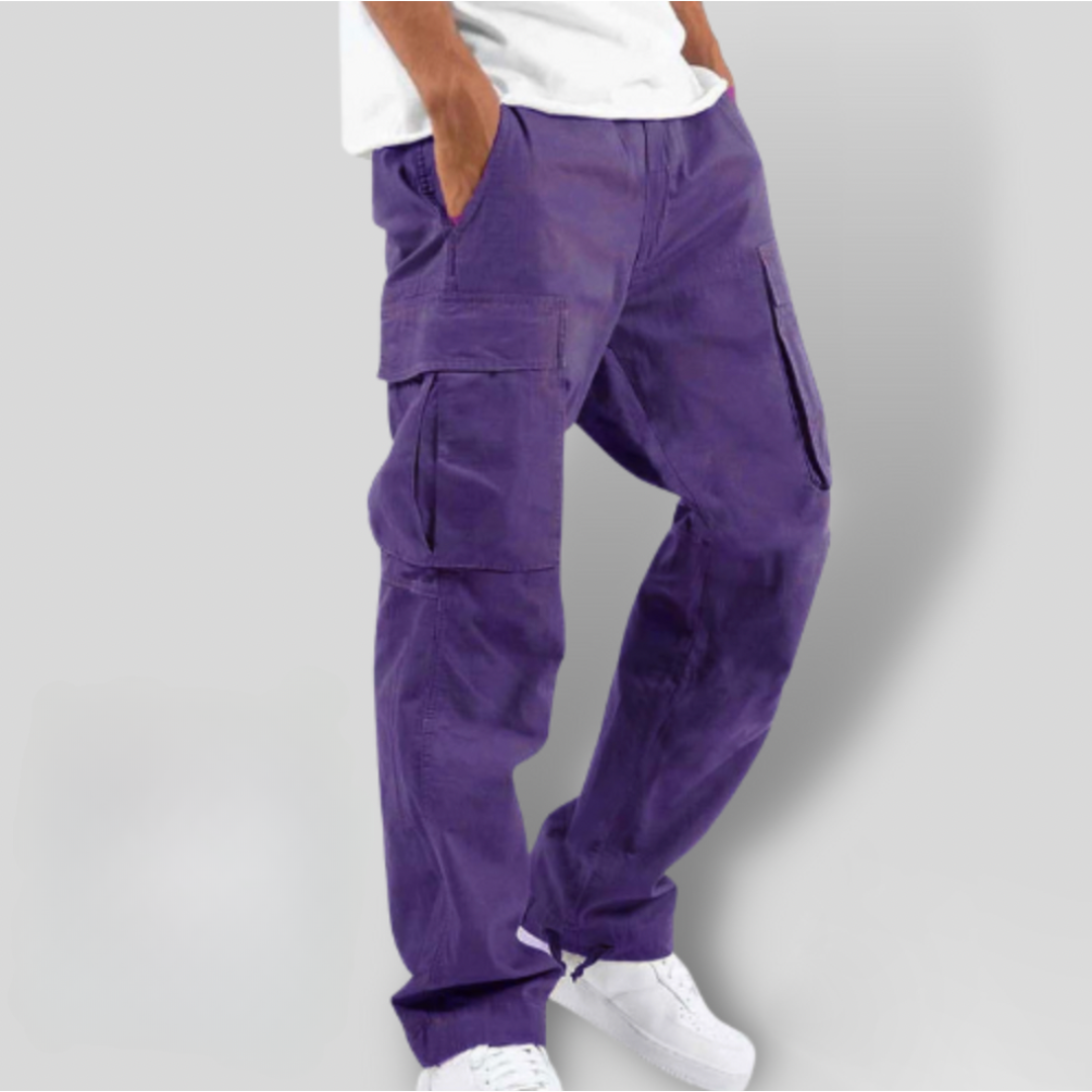 Pantalon cargo élastique polyvalent pour homme