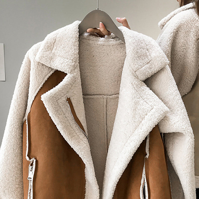 Vivienne - Manteau d'hiver en daim élégant et confortable pour femme