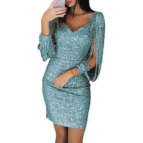 Robe de soirée à paillettes Anika
