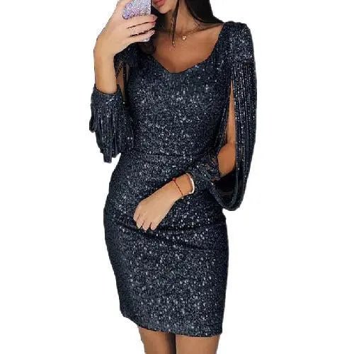 Robe de soirée à paillettes Anika