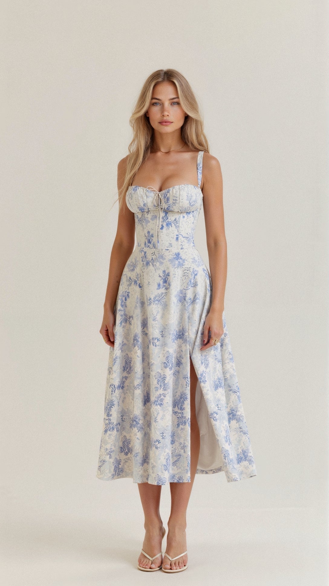 Robe mi-longue corset Kiana