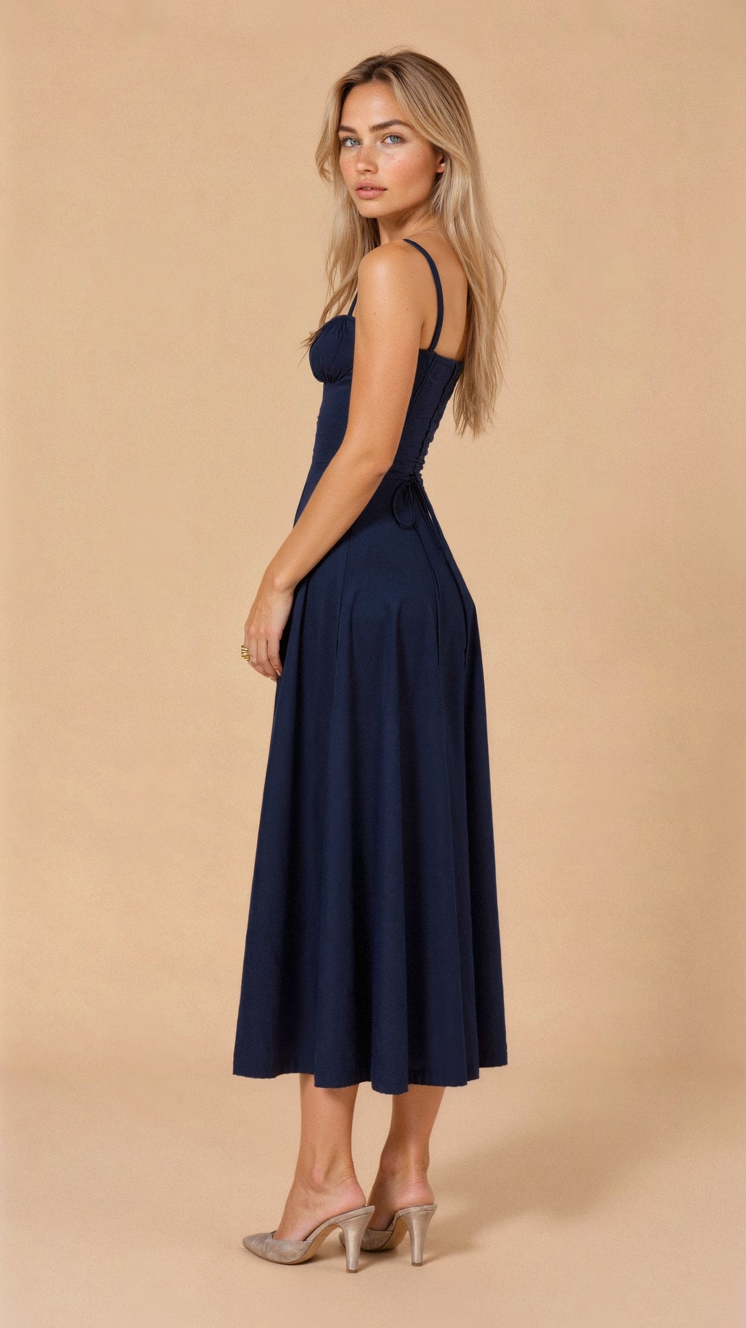 Robe mi-longue corset Kiana