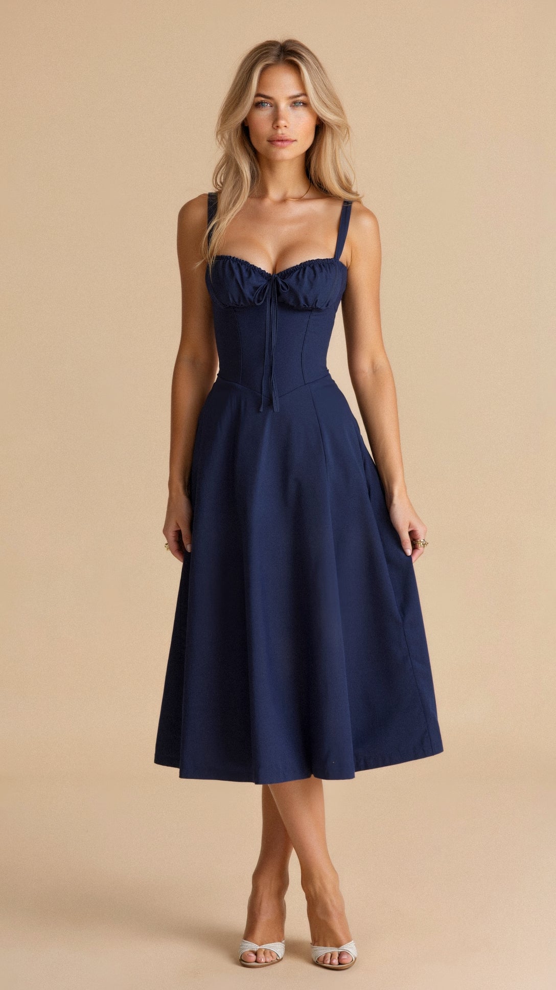 Robe mi-longue corset Kiana
