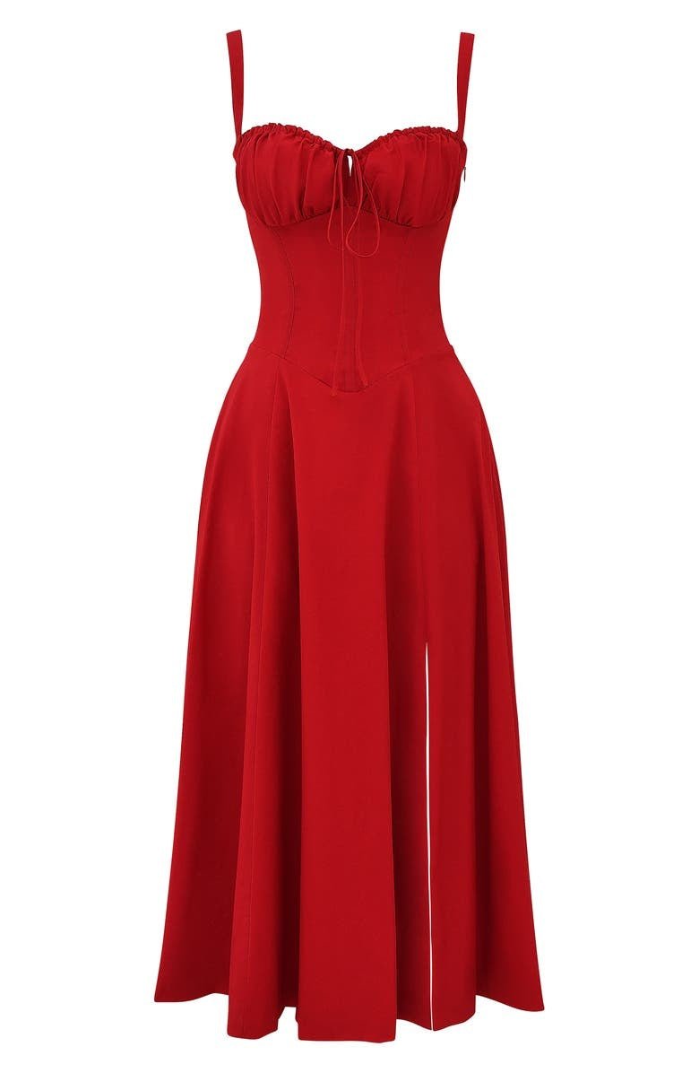 Robe mi-longue corset Kiana