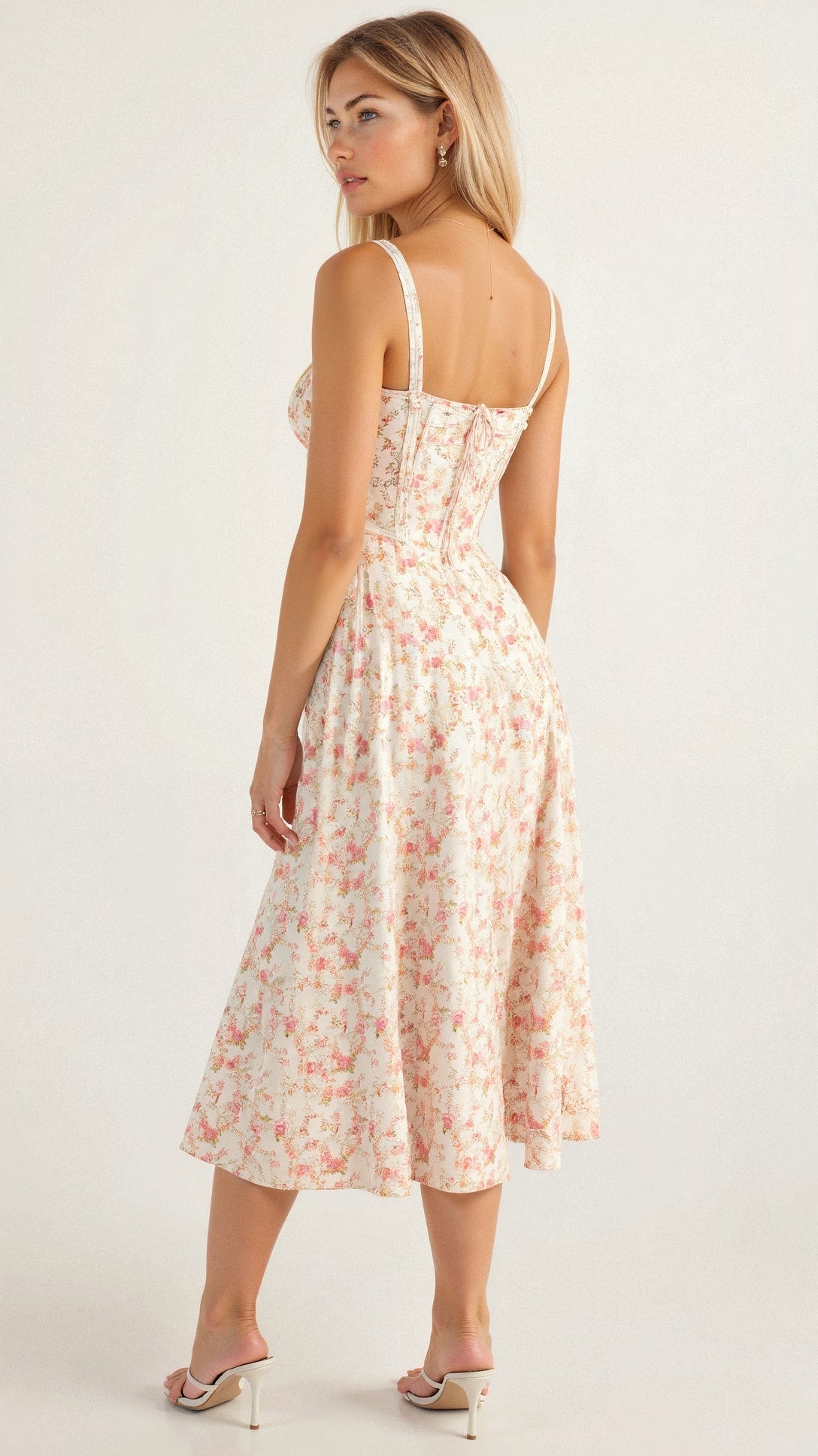 Robe mi-longue corset Kiana