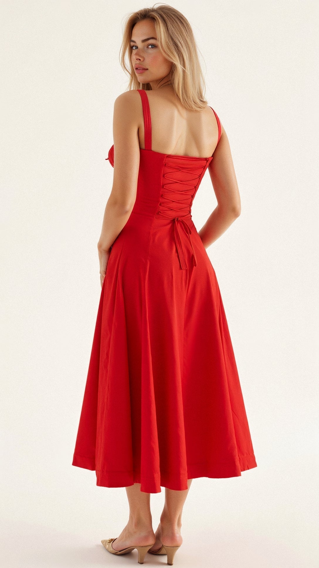 Robe mi-longue corset Kiana