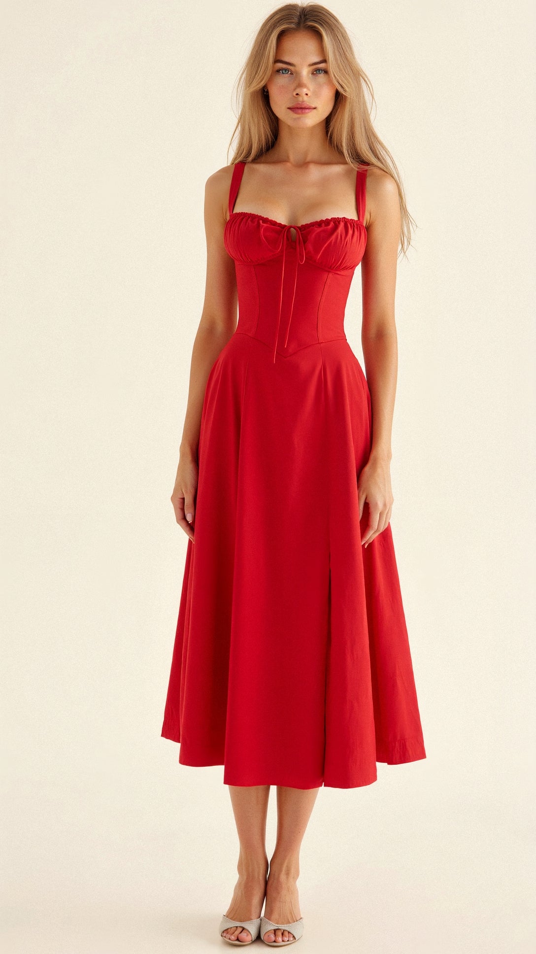 Robe mi-longue corset Kiana