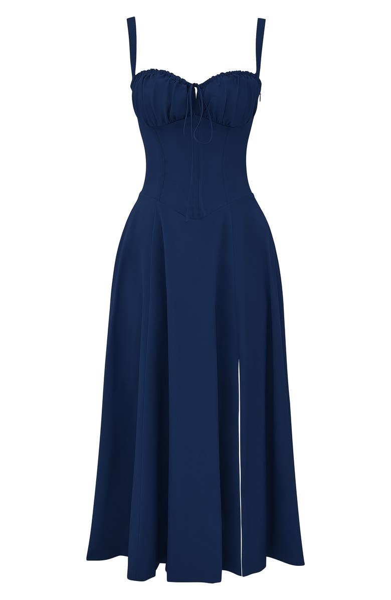 Robe mi-longue corset Kiana