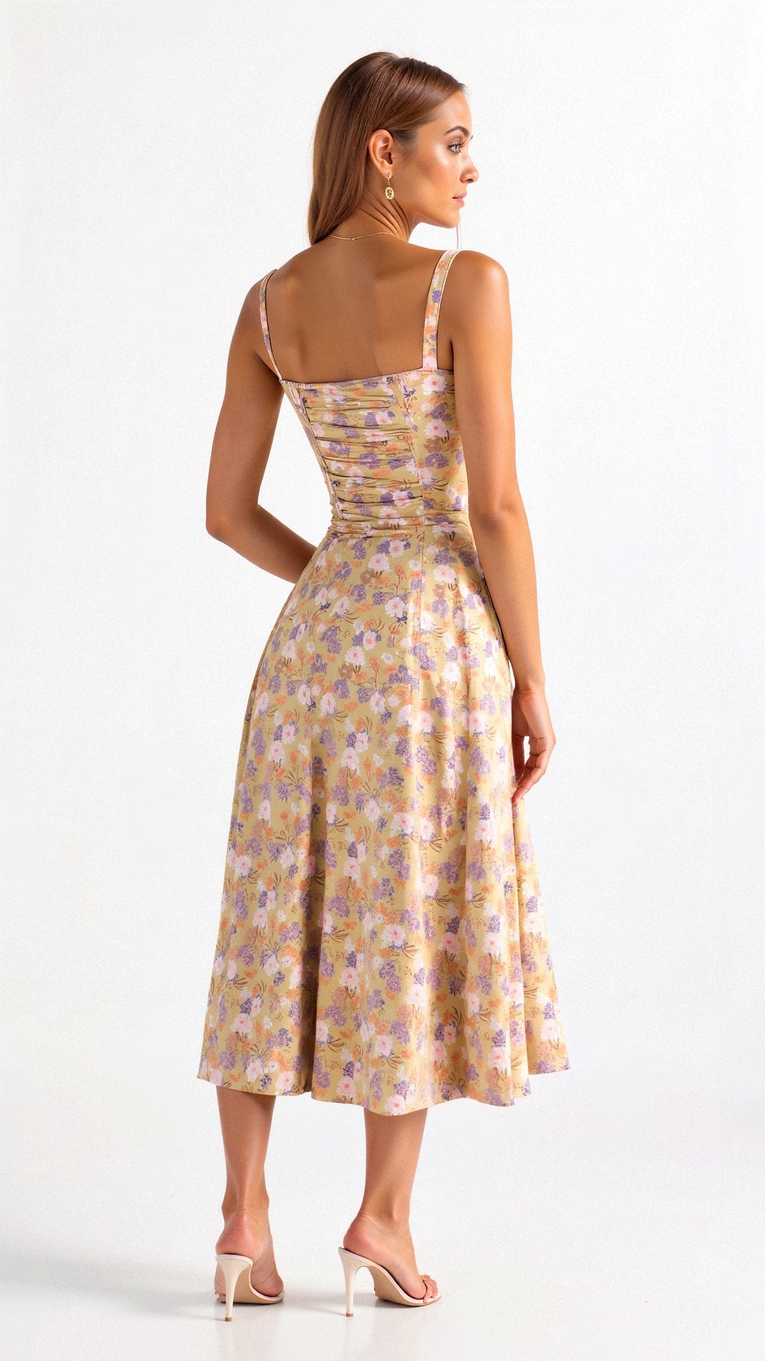 Robe mi-longue corset Kiana