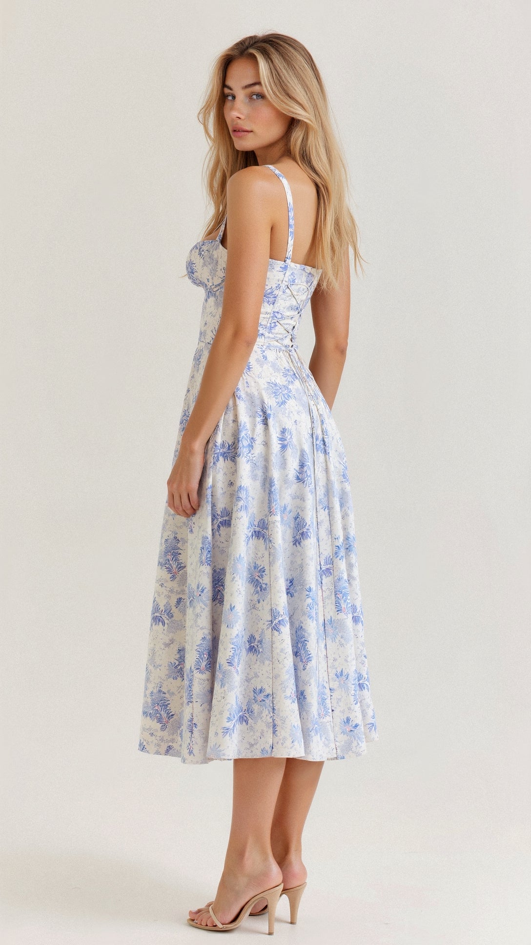 Robe mi-longue corset Kiana