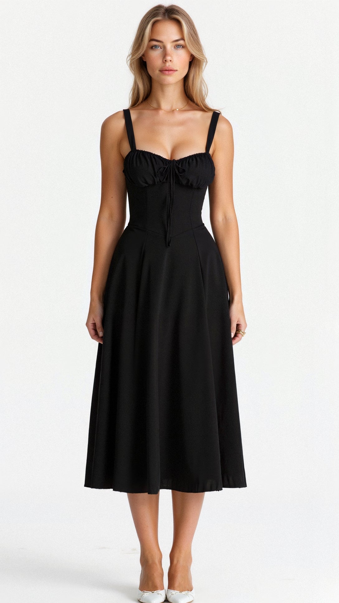 Robe mi-longue corset Kiana