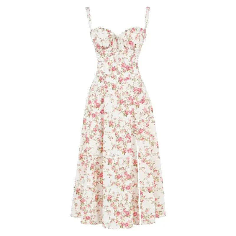 Robe mi-longue corset Kiana
